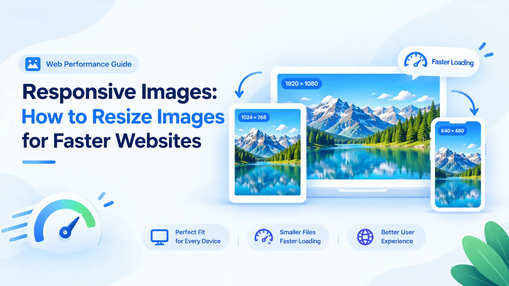 Responsive image versions for desktop and mobile